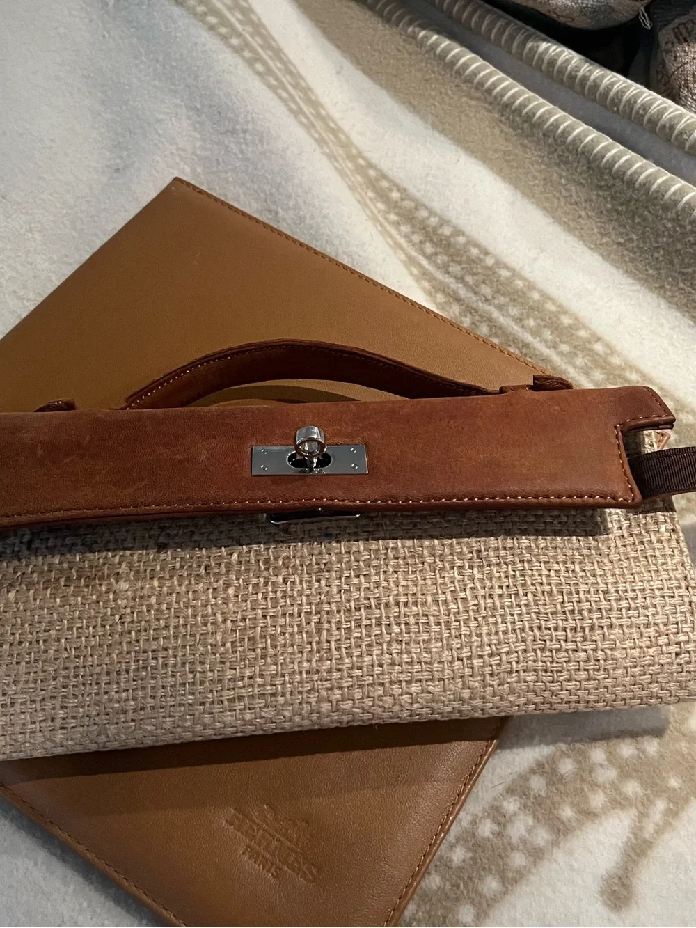 DLD Beach Panier Cuir top handle bag